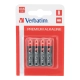 Baterie VERBATIM alkaliczne LR06 AA blister 4szt. 49921