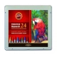 Kredki KOH-I-NOOR Progresso Aquarel 24 kolory pudełko metalowe 8784