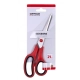 Nożyczki biurowe OFFICE PRODUCTS miękki uchwyt 21 cm czerwono-czarne