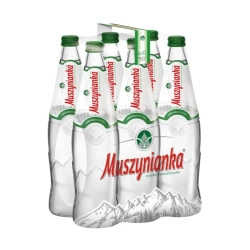 Woda MUSZYNIANKA butelka szkło 700ml. op.6 zielona-680998