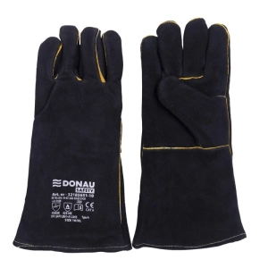 Rękawice robocze DONAU SAFETY spawalnicze MIG skóra bydlęca rozm. 10/XL czarne-240250