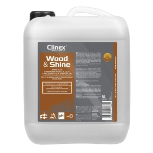 Płyn CLINEX emulsja Wood & Shine samonabłyszczająca do podłogi 5l.