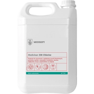 Płyn MEDISEPT 330 Chlorine 5l. Żel wybielający do czyszczenia sanitariatów