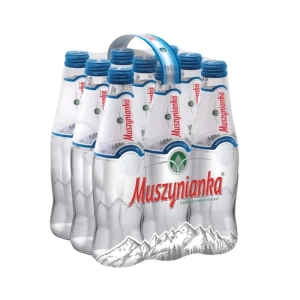 Woda MUSZYNIANKA butelka szkło 330ml. op.9 niebieska-680996
