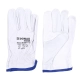 Rękawice robocze DONAU SAFETY skóra kozia rozm. 10/XL białe