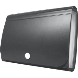 Teczka z przegródkami TETIS na zatrzask czarna 178x118x31mm BT613-V