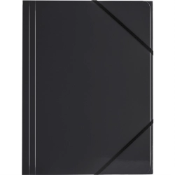 Teczka z gumką A4 TETIS gumka na rogach czarna 350g. BT600-V