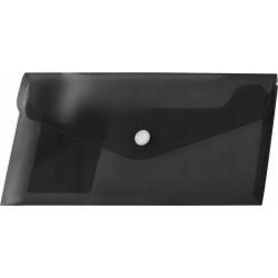 Teczka na zatrzask kopertowa TETIS DL - czarna BT612-V