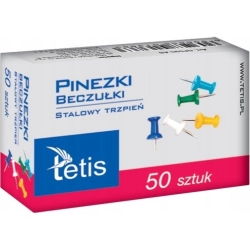 Pinezki TETIS beczułki kolor (50szt) GP100-AB-427807