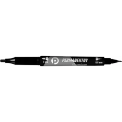 Marker TETIS dwustronny KM501-V2 - czarny-471299