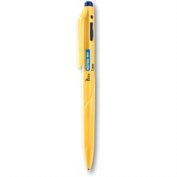 Długopis TETIS automatyczny 1,0mm obudowa żółta - niebieski KD708-NY