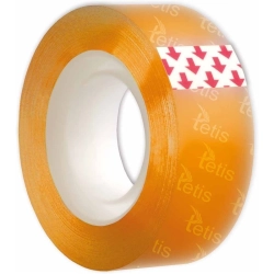 Taśma biurowa TETIS wkład 19mm x 25m - transparentna BT110-A