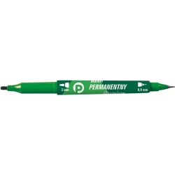 Marker TETIS dwustronny okrągły / fibrowy - zielony KM501-Z2
