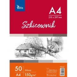 Szkicownik artystyczny TETIS A4 50 kartek 150g. KB010-A4