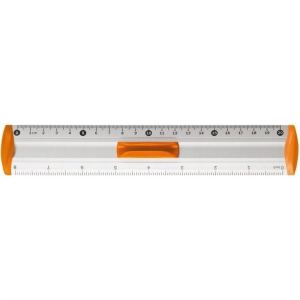 Linijka TETIS aluminiowa z uchwytem 20cm - pomarańczowa BL040-PB
