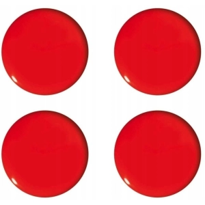 Magnesy do tablic TETIS 40mm op.4 - czerwone GM402-C4