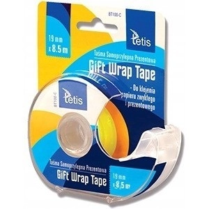 Taśma biurowa TETIS 19mm x 8,5m Gift Wrap BT100-C -244932