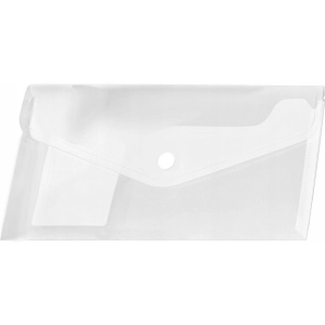 Teczka na zatrzask kopertowa TETIS DL - transparentna BT612-T