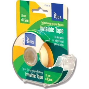 Taśma biurowa TETIS z podajnikiem 19mm x 8,5m - matowa BT100-B
