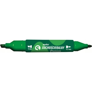Marker TETIS do tablic suchościeralny dwustronny - zielony KM504-Z2