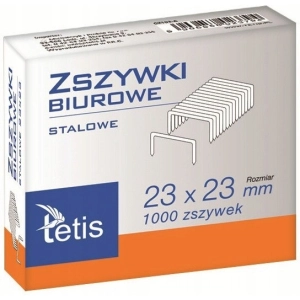 Zszywki TETIS biurowe 23/23 op.1000 GZ103-A