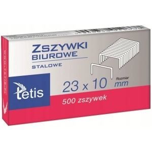 Zszywki TETIS biurowe 23/10 op.500 GZ102-A