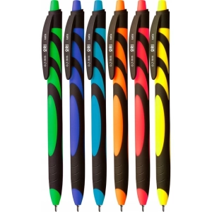 Długopis TETIS ORI 0,7mm obudowa mix kolorów - wkład niebieski KD912-NM