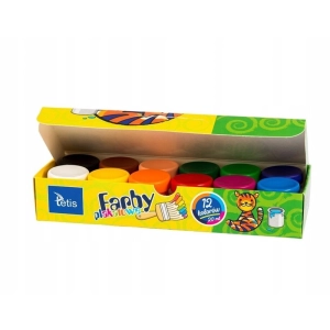 Farby plakatowe TETIS 20ml. 12 kolorów KF001-D-241718