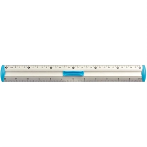 Linijka TETIS aluminiowa z uchwytem 30cm - niebieska BL040-NC