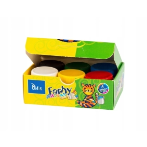 Farby plakatowe TETIS 20ml. 6 kolorów KF001-A-241773