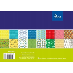 Blok kreatywny zeszyt papierów TETIS A5 16k 100g. KB029-03-241783
