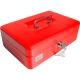Kasetka na pieniądze TETIS metalowa 194x144x75mm - czerwona GV008-C