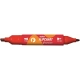 Marker TETIS Flipchart dwustronny - czerwony KM503-C2