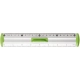 Linijka TETIS aluminiowa z uchwytem 20cm - zielona BL040-ZB