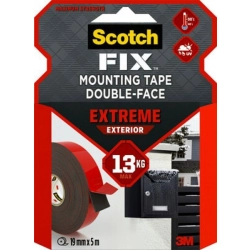 Taśma montażowa SCOTCH dwustronna do ekstremalnych zastosowań na zewnątrz 19mm x 5m - czarna