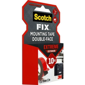 Taśma montażowa SCOTCH dwustronna do ekstremalnych zastosowań 19mm x 1,5m - czarna-243896