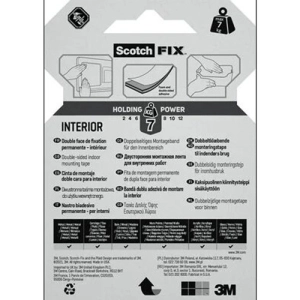 Taśma montażowa SCOTCH mocna 19mm x 1,5m - biała-243900