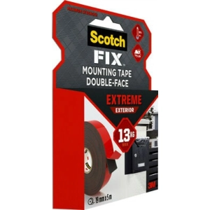 Taśma montażowa SCOTCH dwustronna do ekstremalnych zastosowań na zewnątrz 19mm x 5m - czarna-243928