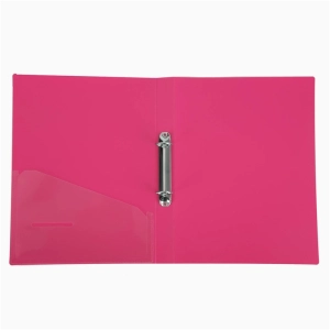Segregator DELI RIO A4 ringowy 2R PP - różowy-243953