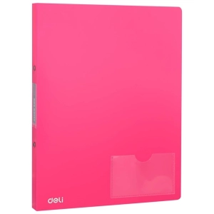 Segregator DELI RIO A4 ringowy 2R PP - różowy-243954