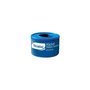 Przylepiec tkaninowy VISCOPLAST Polovis, 25mmx5m, biały-243966