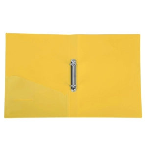 Segregator DELI RIO A4 ringowy 2R PP - żółty-243975
