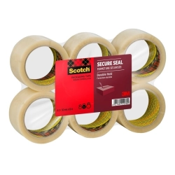 Taśma pakowa SCOTCH Secure Seal 50mm x 66m op.6 szt. - transparentna
