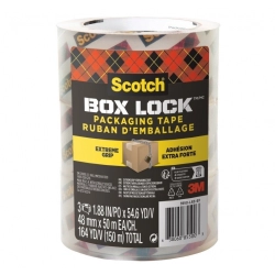 Taśma pakowa SCOTCH Box Lock 48mm x 50m 3szt. transparentna