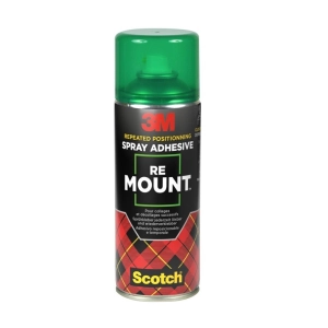 Klej w sprayu SCOTCH ReMount do repozycjonowania 400ml