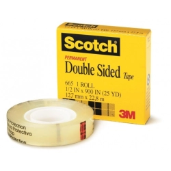 Taśma dwustronna SCOTCH (665) 12mm x 22,8m-631000