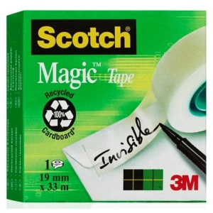 Taśma biurowa SCOTCH Magic C18-6L matowa 19mm x 33m 6szt. podajnik C-18 GRATIS-245542