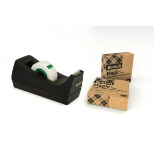 Taśma biurowa SCOTCH Magic Greener Choice 9-1933R3C38 matowa 19mm x 33m 3szt. podajnik C-38 GRATIS-245585
