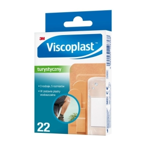 Zestaw plastrów VISCOPLAST Turystyczny, 5 rozmiarów, 22szt.-245631