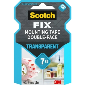 Taśma montażowa SCOTCH 19mm x 1,5m - transparentna